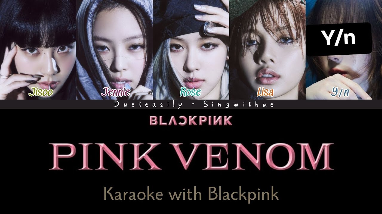 KARAOKE BLACKPINK DUET | PINK VENOM | 5 Members | Easy lyrics and Backing vocals