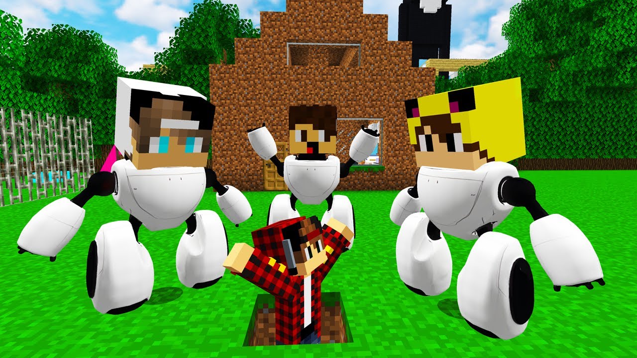 ماين كرافت لكن هربت من جيجي وعبوسي وكعبول الاشرار 😨😱 #فلم_ماين_كرافت