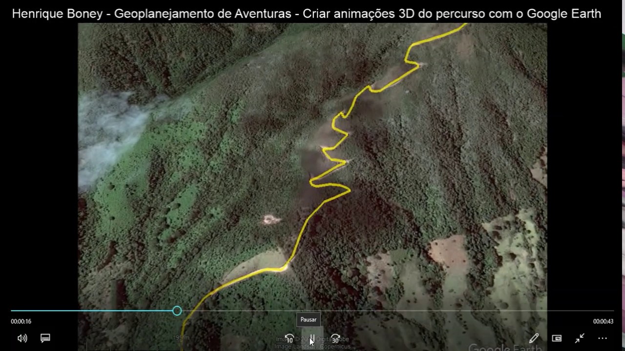 Criar animações em 3D de um percurso com o Google Earth