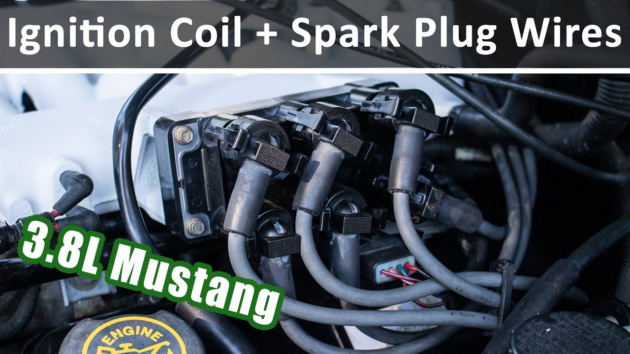 Как снять и заменить катушку зажигания и высоковольтные провода на Ford Mustang 3.8L 2000 года вы...