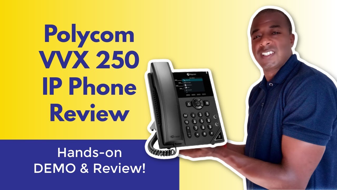 Polycom VVX 250 VOIP Phone Review (4 Line Gigabyte IP Phone)