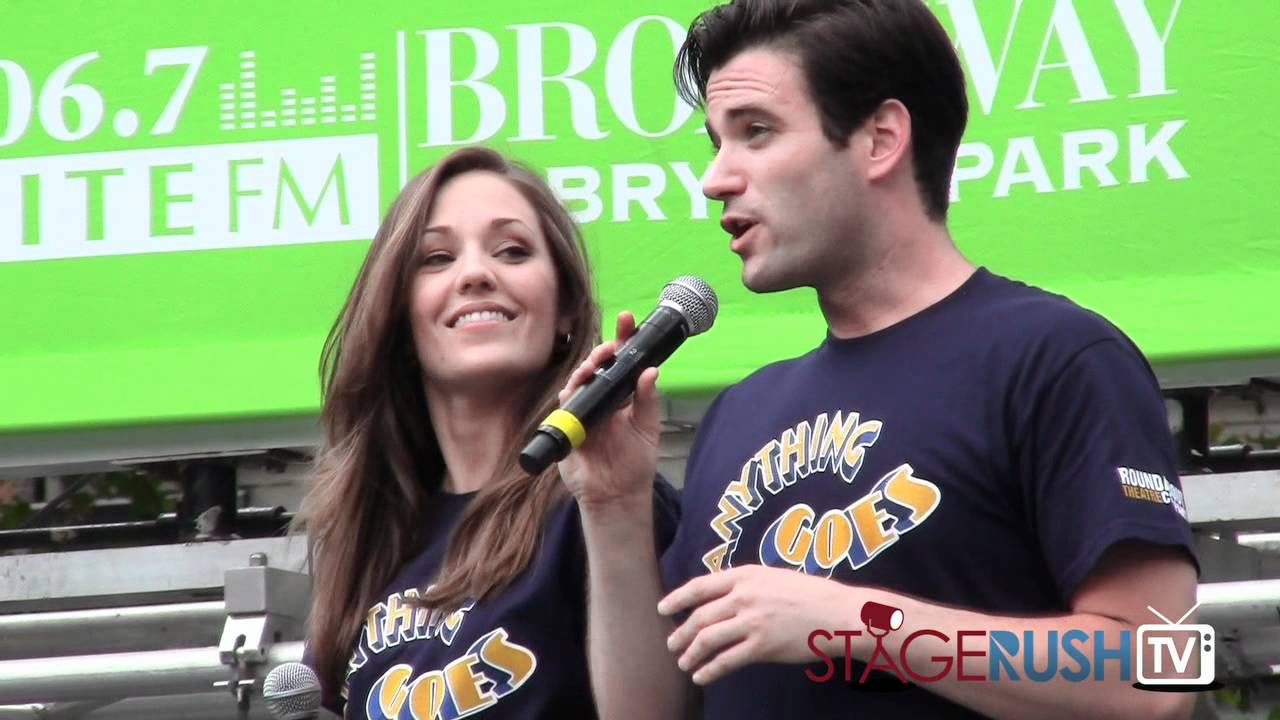 Laura Osnes and Colin Donnell sing 