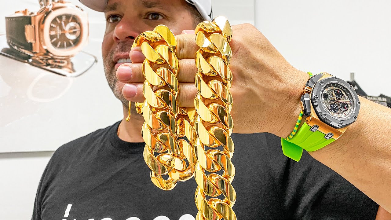 Making a 1 Kilo Gold Cuban Link Chain - This Process is Insane!