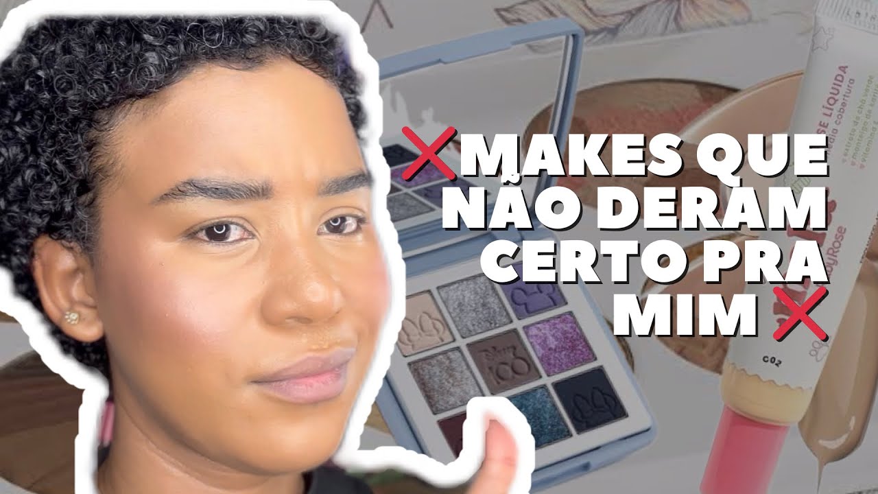 MAQUIAGEM SÓ COM PRODUTOS QUE NÃO GOSTO 😬❌