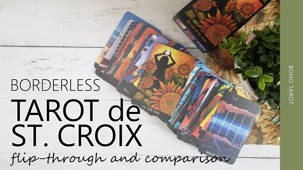 Tarot de St. Croix: Borderless Edition (flip-through and comparison)