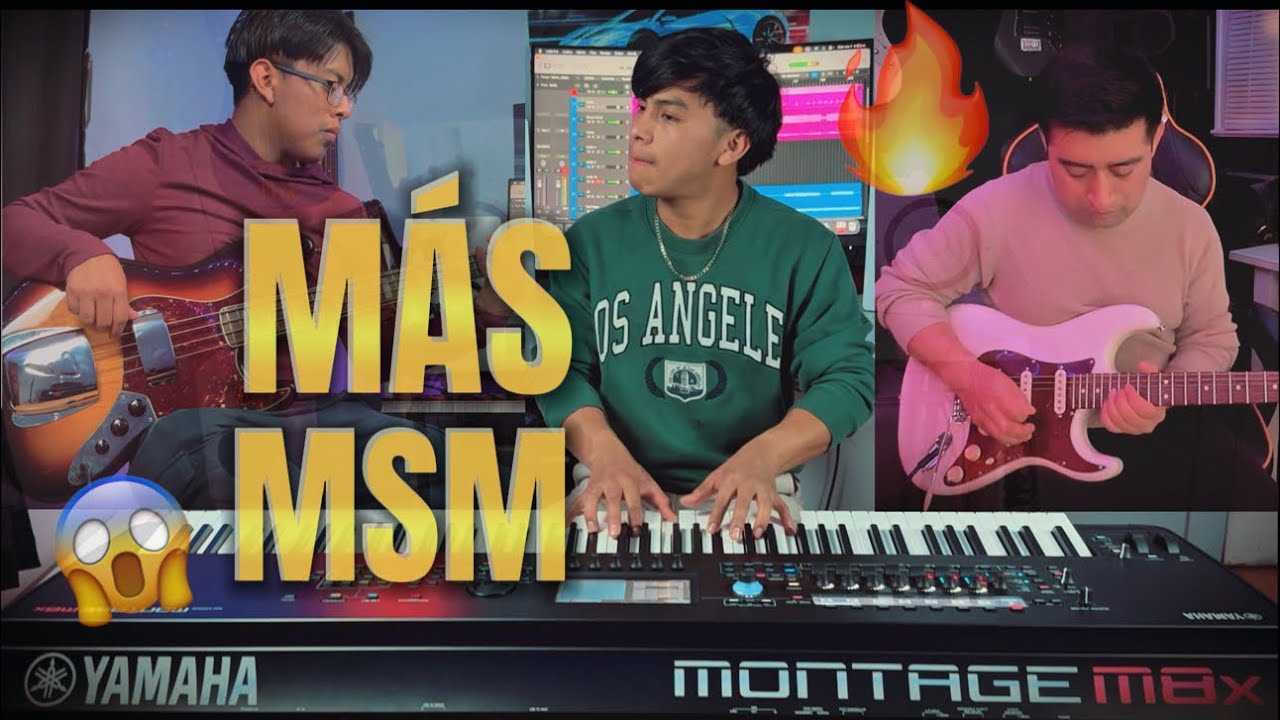 MÁS Miel San Marcos 🔥 (Bass Keys & Guitar Cover) 🎹🔥