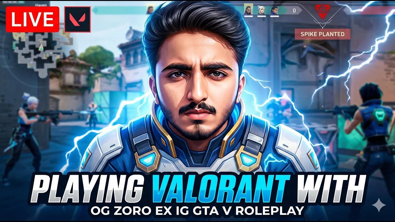 VALORANT With OG Zoro ⚔️ | Ex GTA V Roleplay Player Goes Competitive! @ZoropleysGame