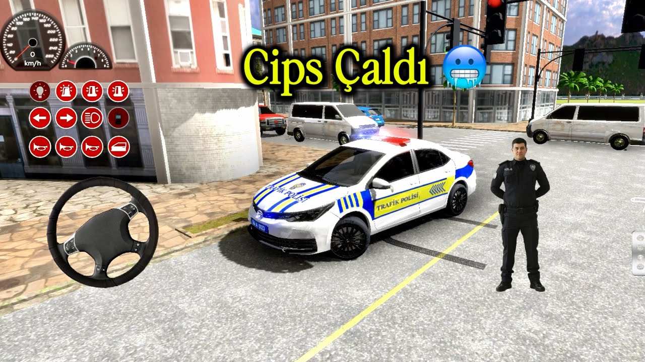 TÜRK POLİSİ ARABA OYNU ÖĞRENCİ GENÇ MARKETTEN CİPS ÇALDI 😱🥶 #türkpolisi #policecar #police #polis911