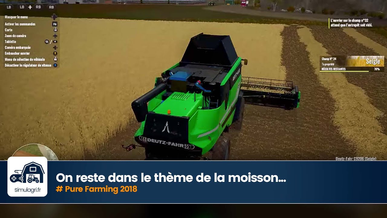 🔴 On part moissonner sur Pure Farming 2018 en live