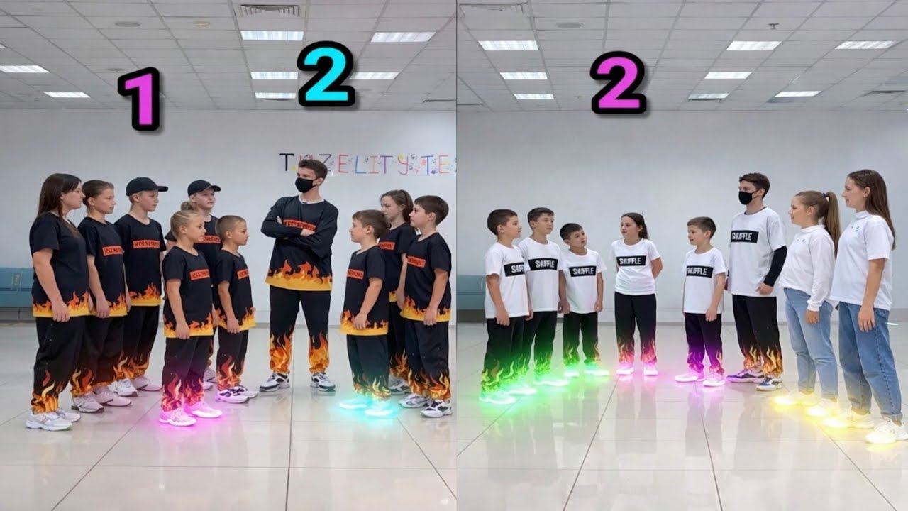 Шаффл Баттл 🔥 WHO IS BEST DANCER NEON MODE TUZELITY SHUFFL IVE 'XOXZ' MV STARSHIP STRAY KIDS SODAPOP
