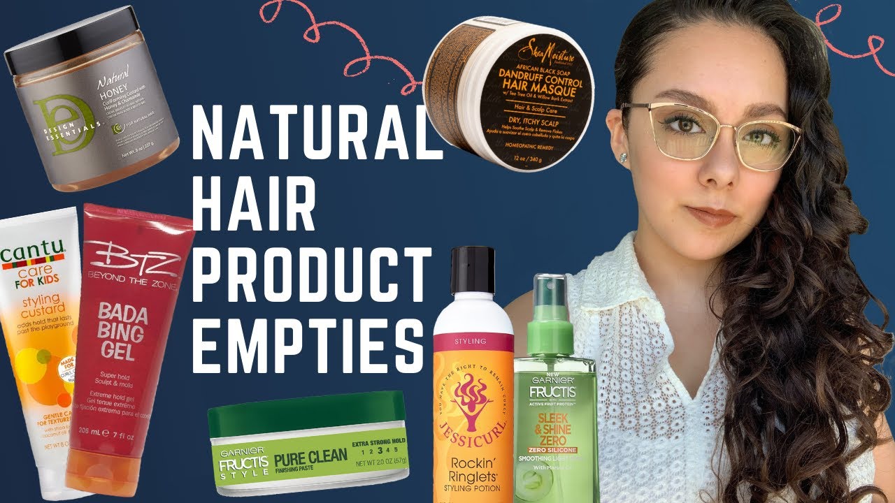 Natural Hair Product Empties