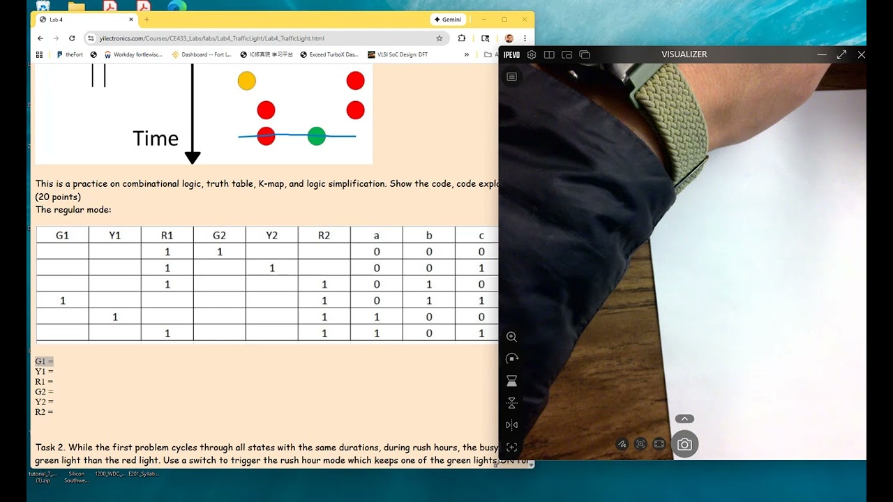 CE433 lec6 The traffic light controller and finite state machines