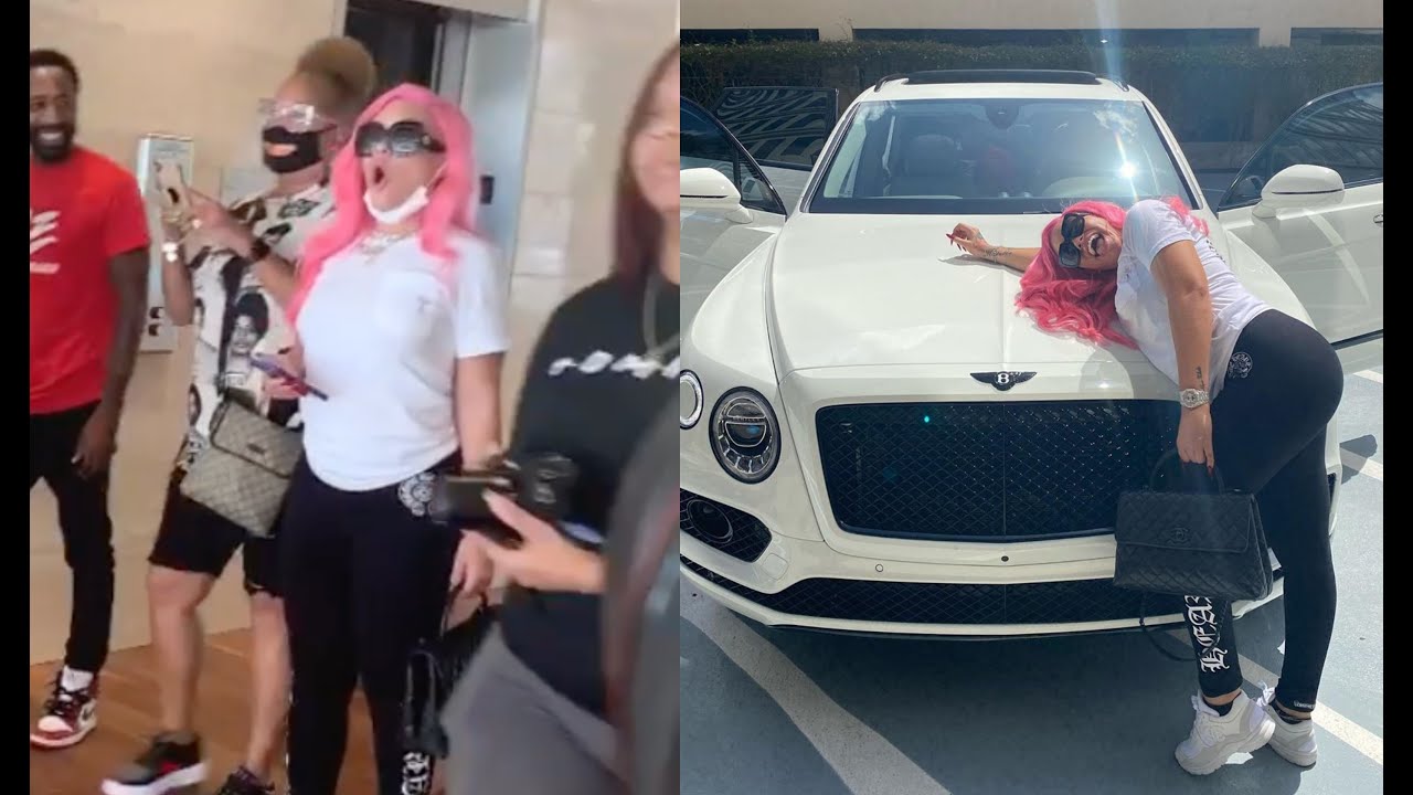 Лейбл Mulatto Records удивил её новым Bentley после того, как она попала в топ-10 женщин-рэперов ...