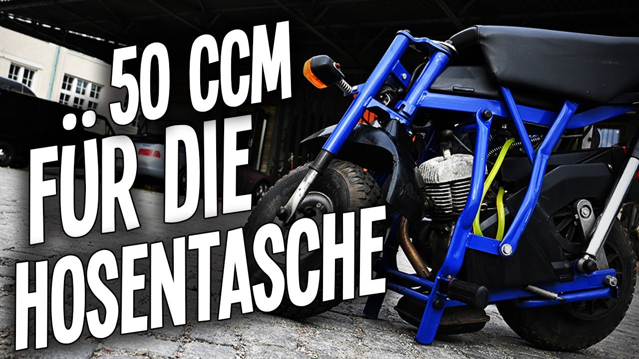 50 ccm für die Hosentasche oder, ein Motorrad zum zusammenfalten DiBlasi #Witziges_Gerät