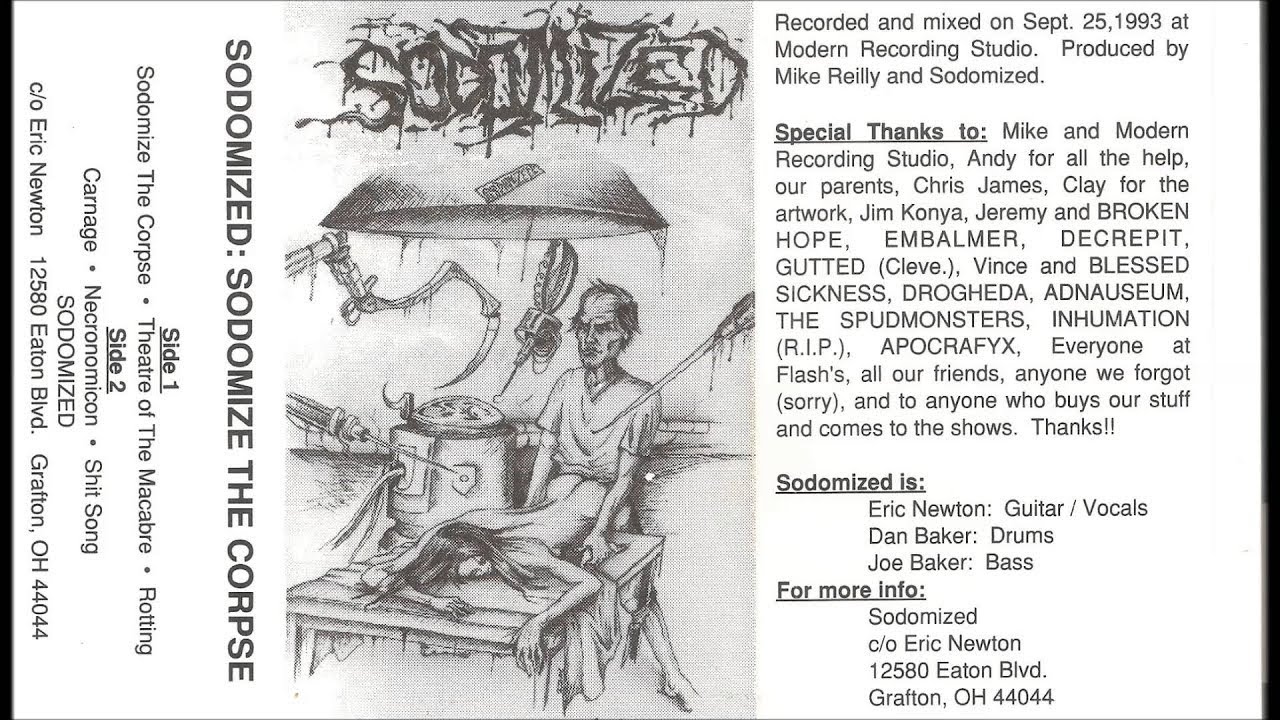SODOMIZED (USA/OH) - Sodomize The Corpse Demo 1993 [FULL DEMO]