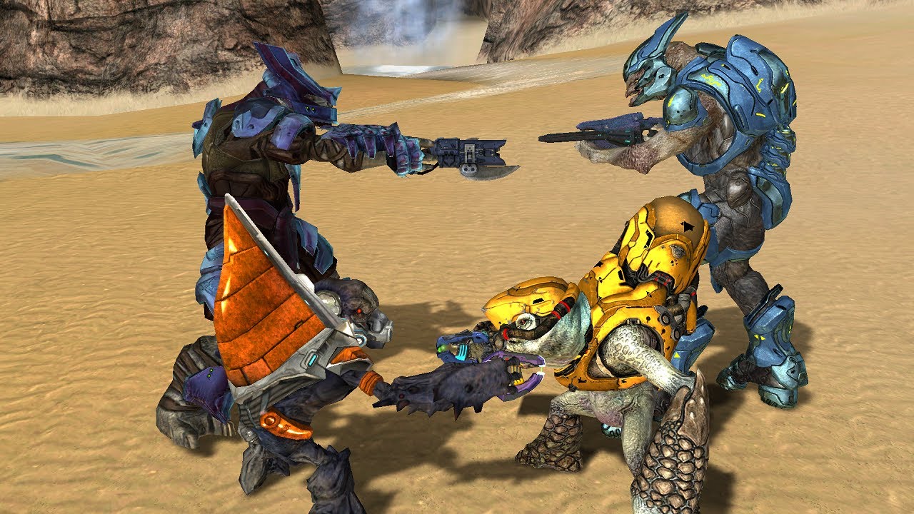 Halo 3 Brutes and Grunts VS. Halo 4 Elites and Grunts
