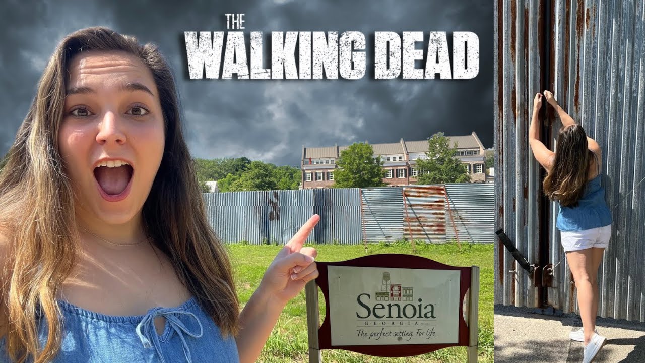 The Walking Dead - Woodbury - Senoia, GA | Seeing the Alexandria Wall!!  Eating at Nic & Norman's