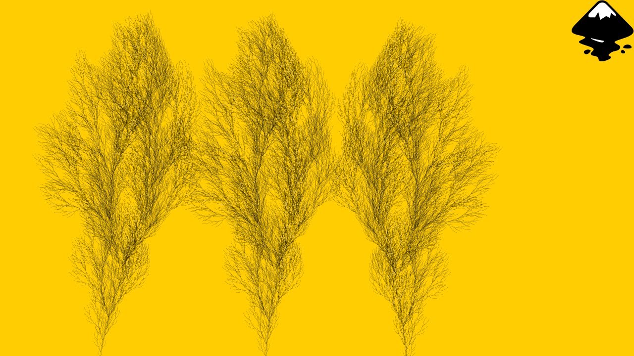 How to create complex tree branches in Inkscape in seconds