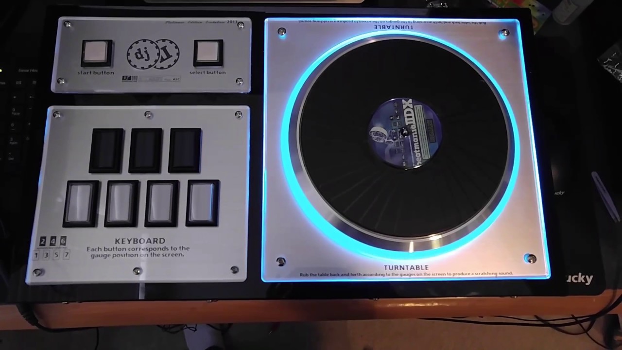 IIDX Controller RGB Turntable LED Mod