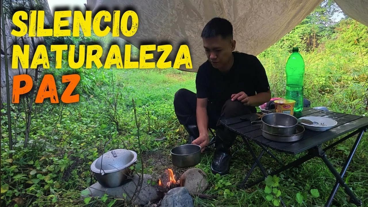 Acampando en un lugar tranquilo rodeado de pasto | Disfruta la naturaleza