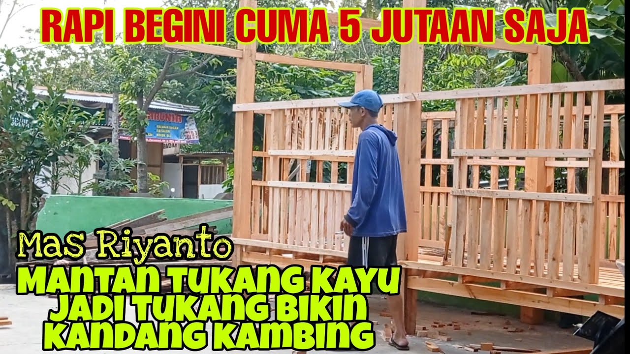 Laris karena rapi,produksi Kandang kambing koloni 4x1,4meter di purwasari gunungkidul jogja