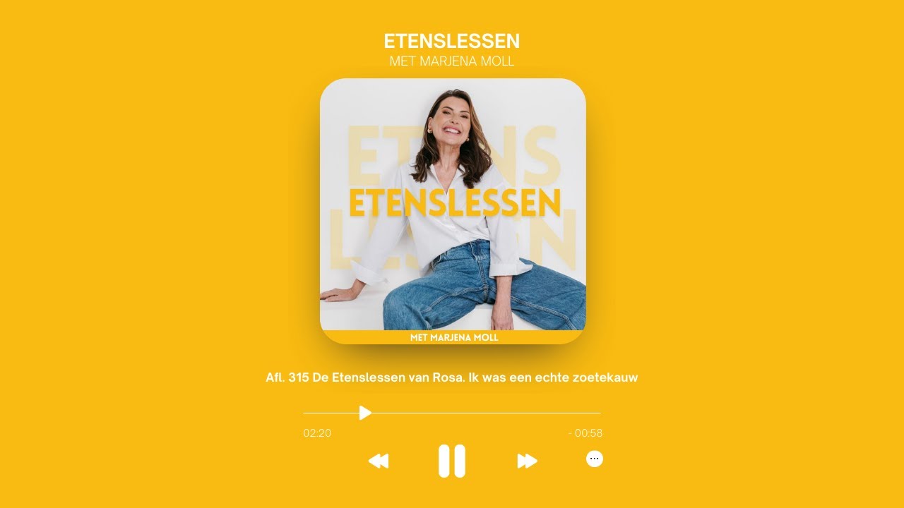 Afl. 315 De Etenslessen van Rosa. Ik was een echte zoetekauw
