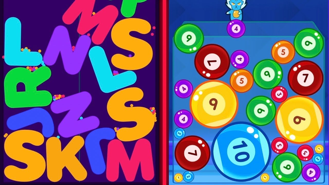 🔤 I Like ABC Merge Letters Puzzle VS 🔢 Merge Numbers Gameplay 🎮