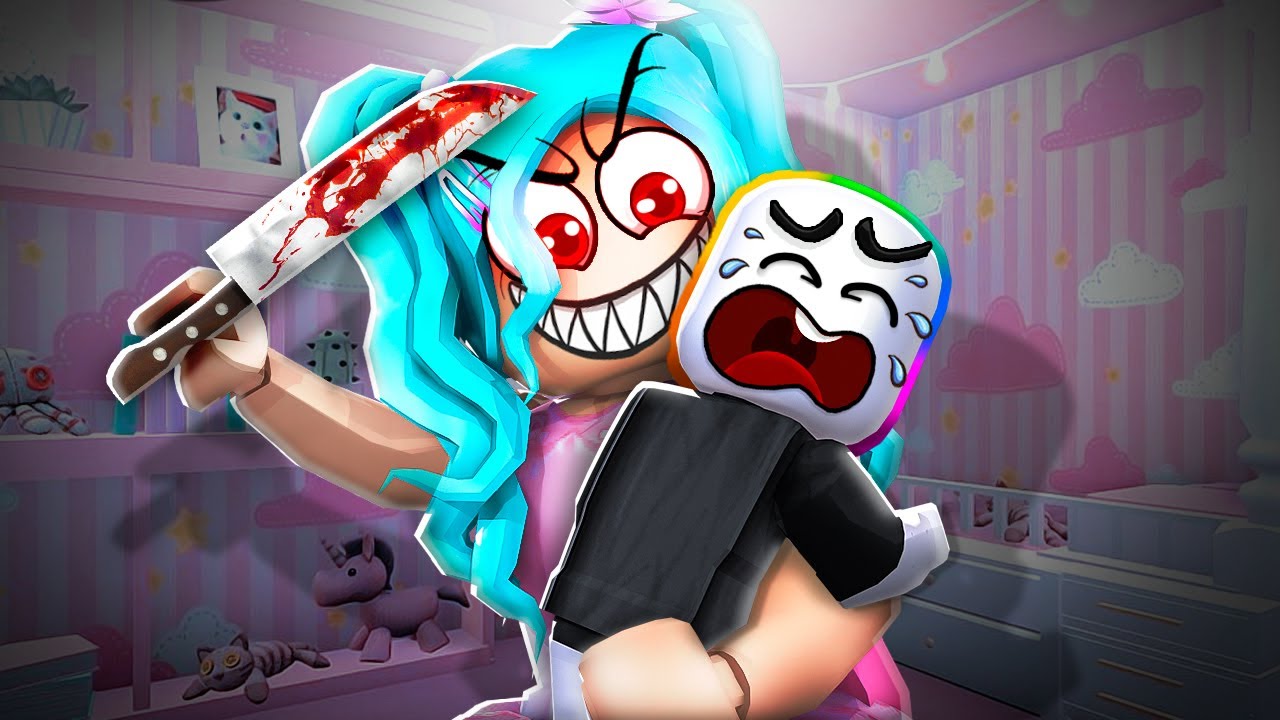 我被🔪『殺人保母』😨收養 ! ! ! 居然還被關進一個地下實驗室 ! ? 【Roblox 機器磚塊】