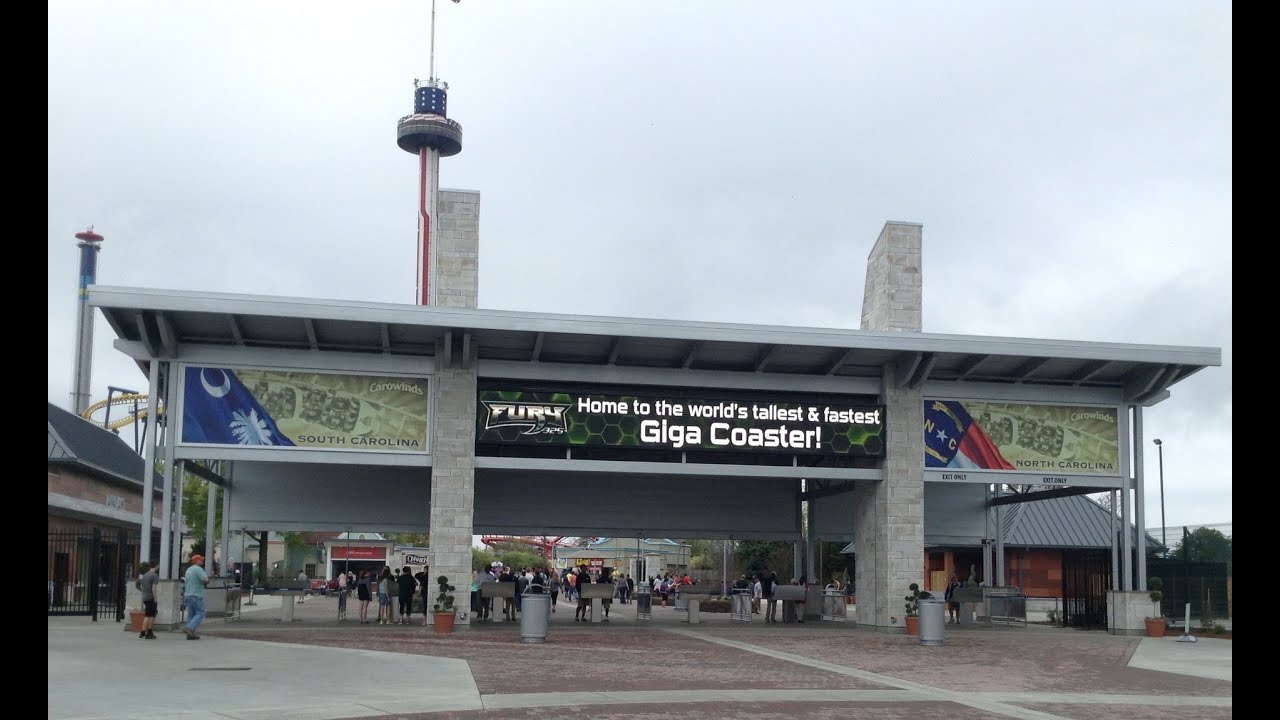 Carowinds Full Park Walkthrough 2015 HD 60fps
