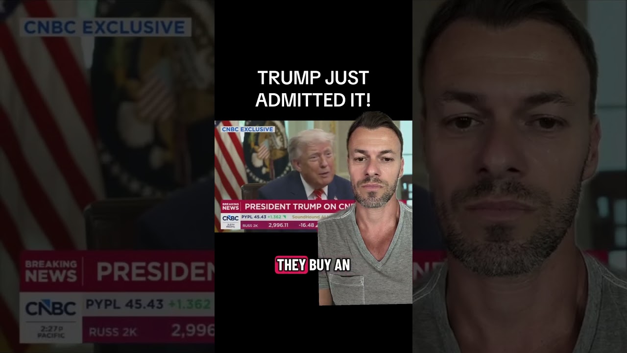 Trump's CNBC Insider Info Interview Raises Eyebrows 😳 #Shorts #Trump #BreakingNews