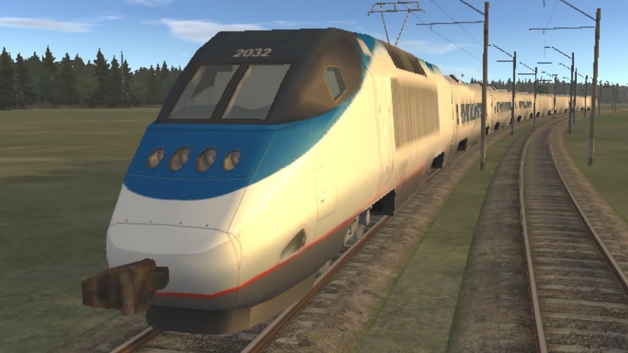 Train And Rail Yard Simulator | Jízda ACELA EXPRESSEM napříč celou mapou | Dvě Hovada