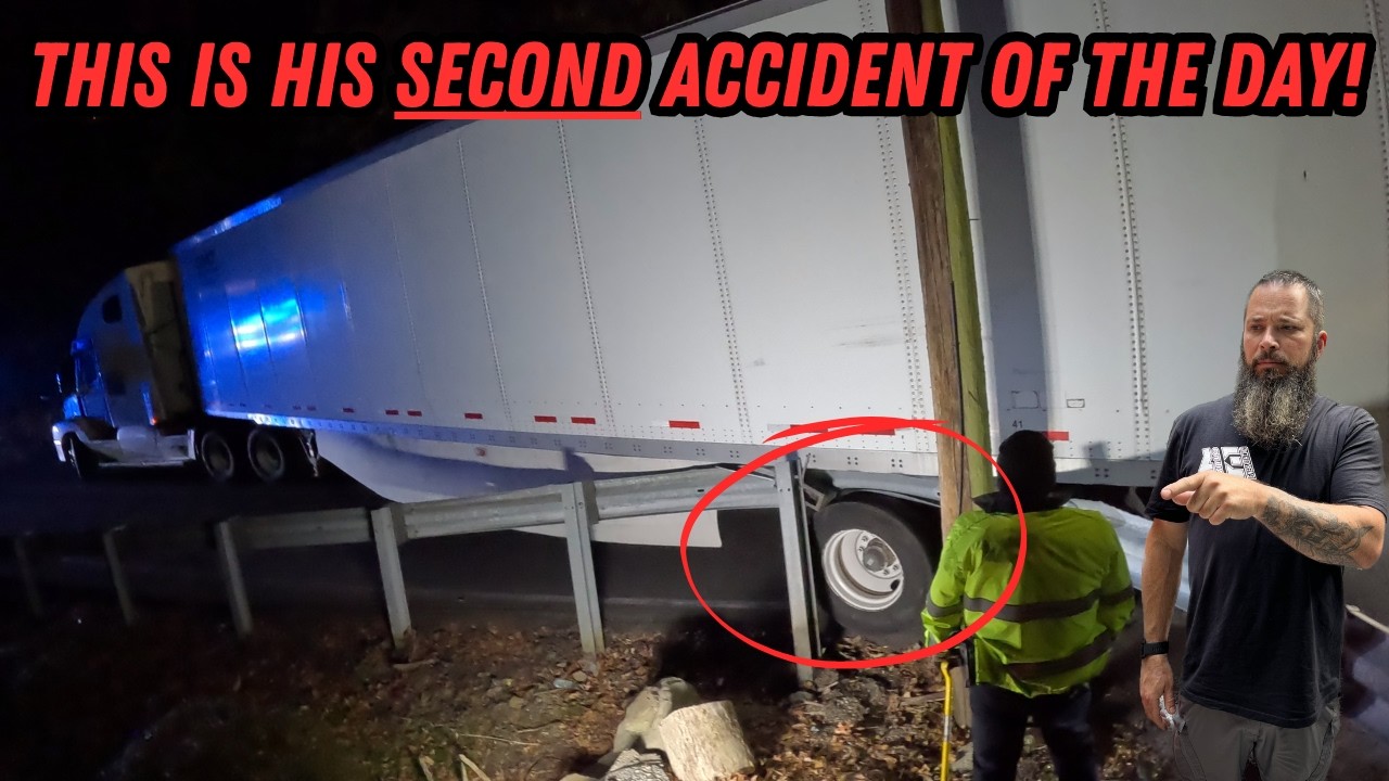 This Is His SECOND Accident TODAY! | Wild Semi Recovery