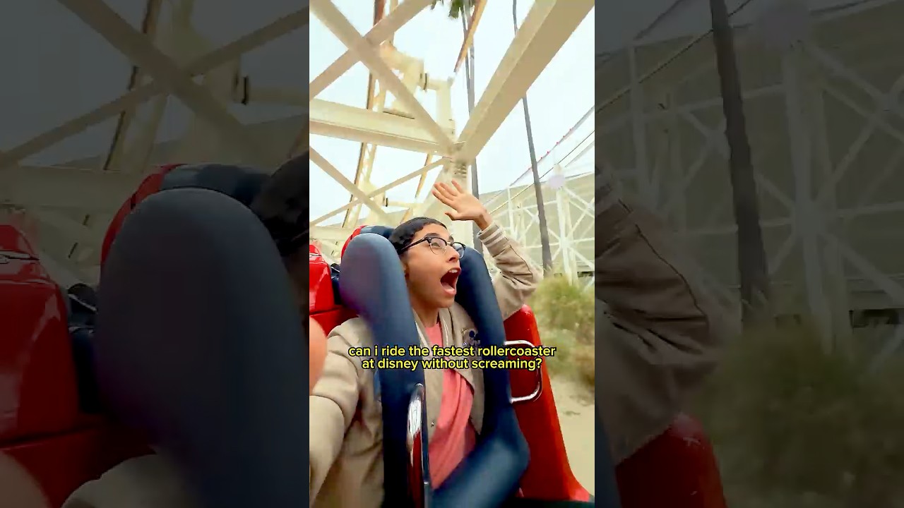 Can I Ride Without Screaming? 😱🎢​⁠ @Disneyland @DisneyParks  #HostedByDisney #Disneyland70