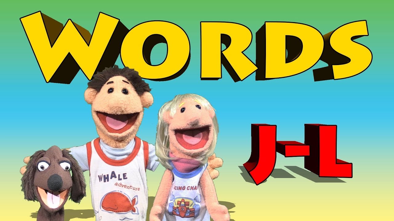 Words J-L - Spell Jingle Jar Jump Kick Kangaroo Kite Ladybug Lollipop Lion