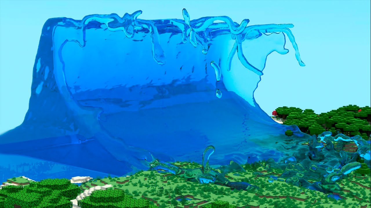 realistic tsunami in minecraft