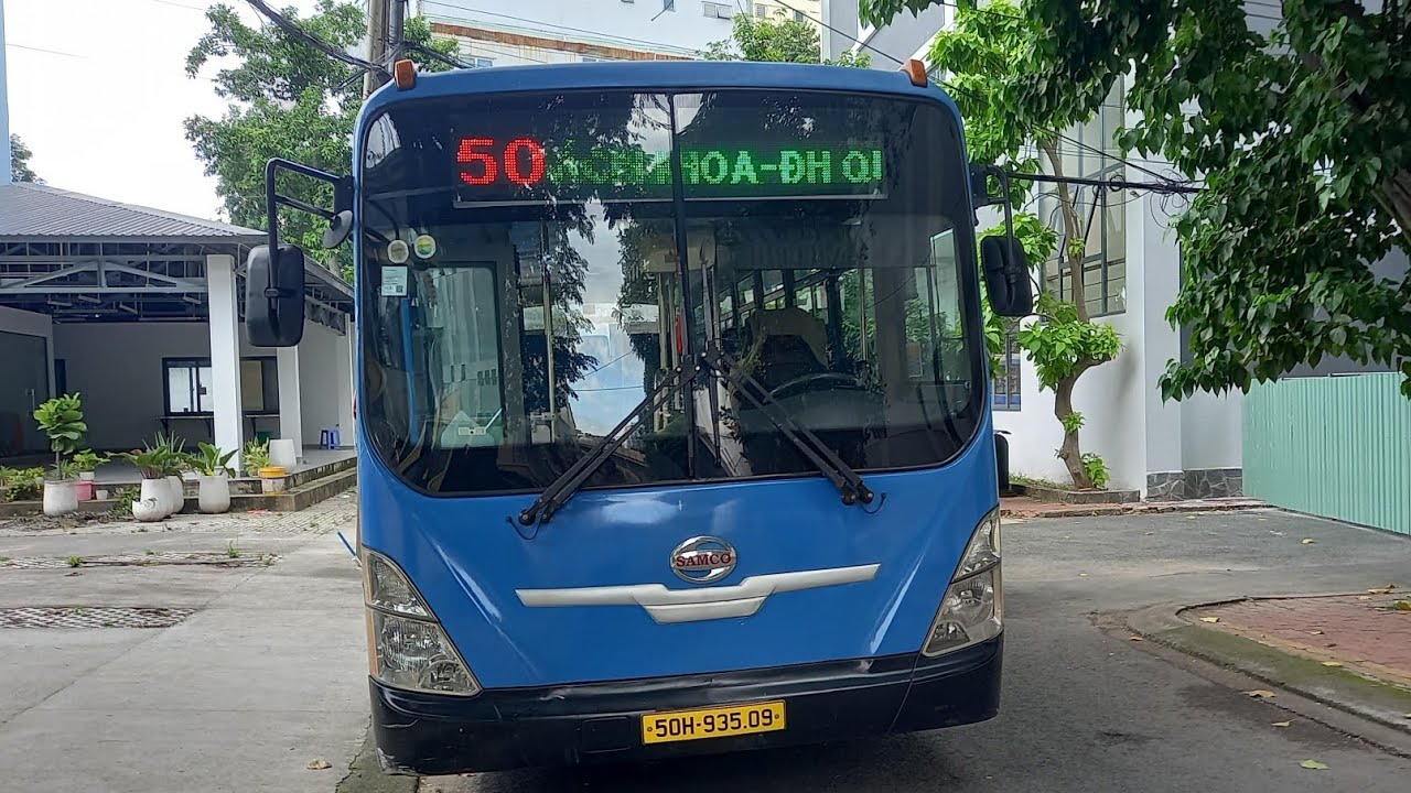 Review lộ trình lượt đi xe buýt tuyến 50 TP.HCM : Đại học Bách Khoa - Đại học Quốc Gia 