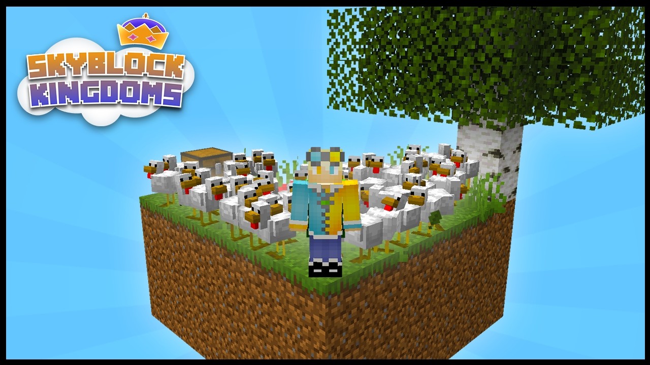 How Chickens are Changing this Skyblock Server! Skyblock Kingdoms Ep 2