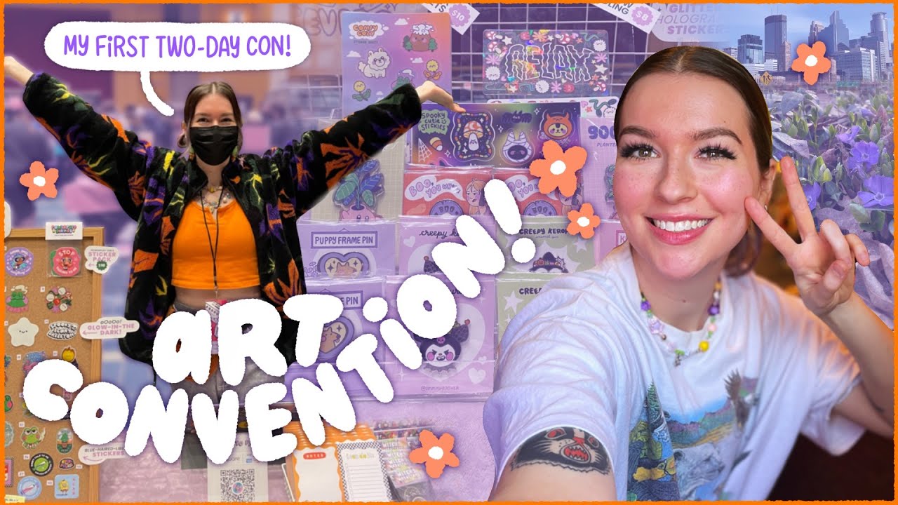 TABLE WITH ME! ✿ artist alley vlog ✿ two-day convention, prep work, set-up, how much I made :)
