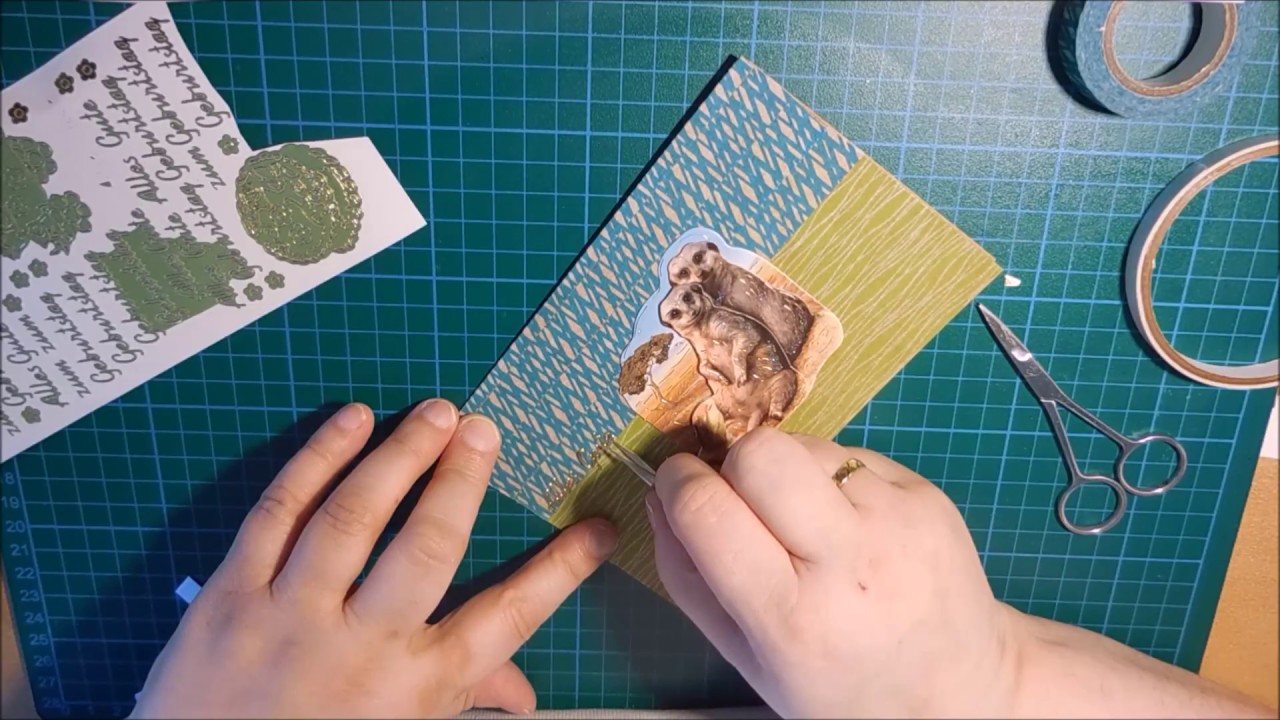 Tutorial | Grußkarte selbst gestalten | Alles Gute zum Geburtstag  | 2018