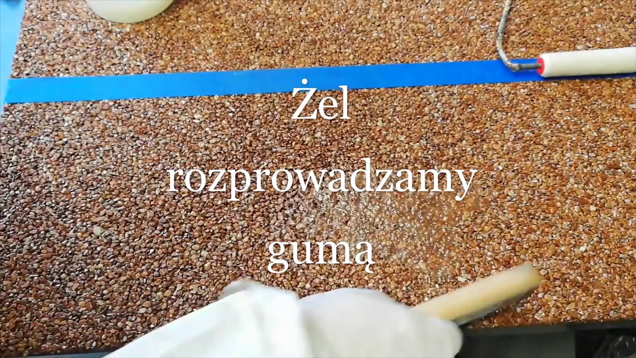 Jak ? Żelowanie kamiennego dywanu w celu zamknięcia porów, uszczelnienia Kamiennego dywanu.