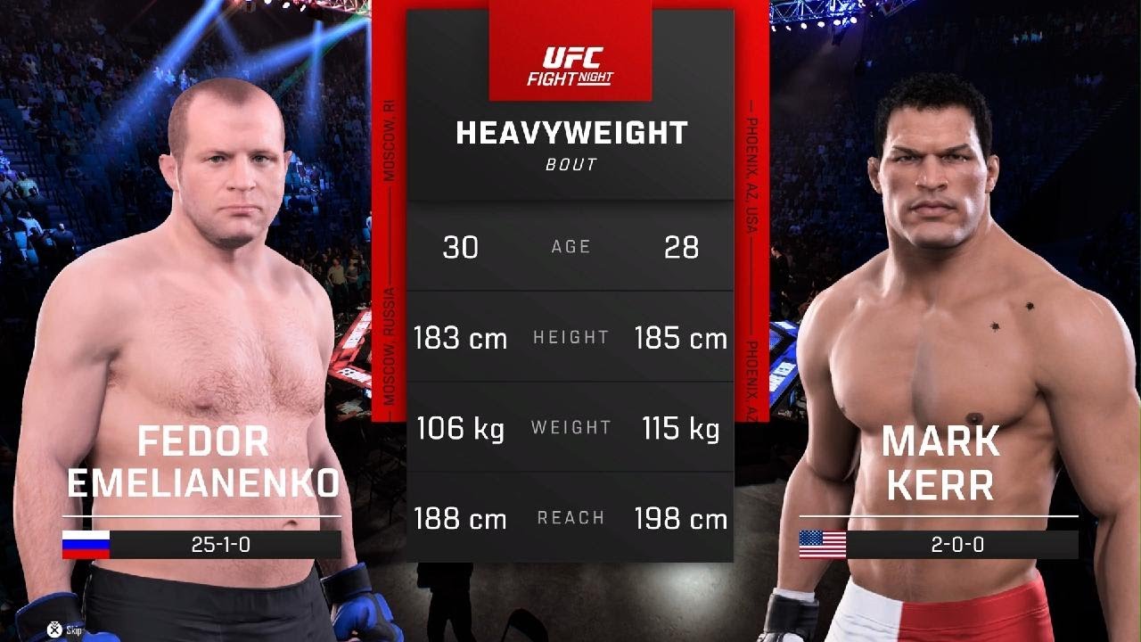 MMA Legends - Fedor Emelianenko 🆚 Mark Kerr ( Simulation on PS5🥊UFC5 )