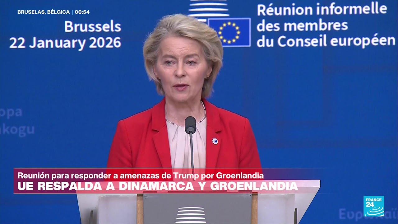 🔴 En vivo | Respuesta de la UE a las ambiciones de Trump sobre Groenlandia