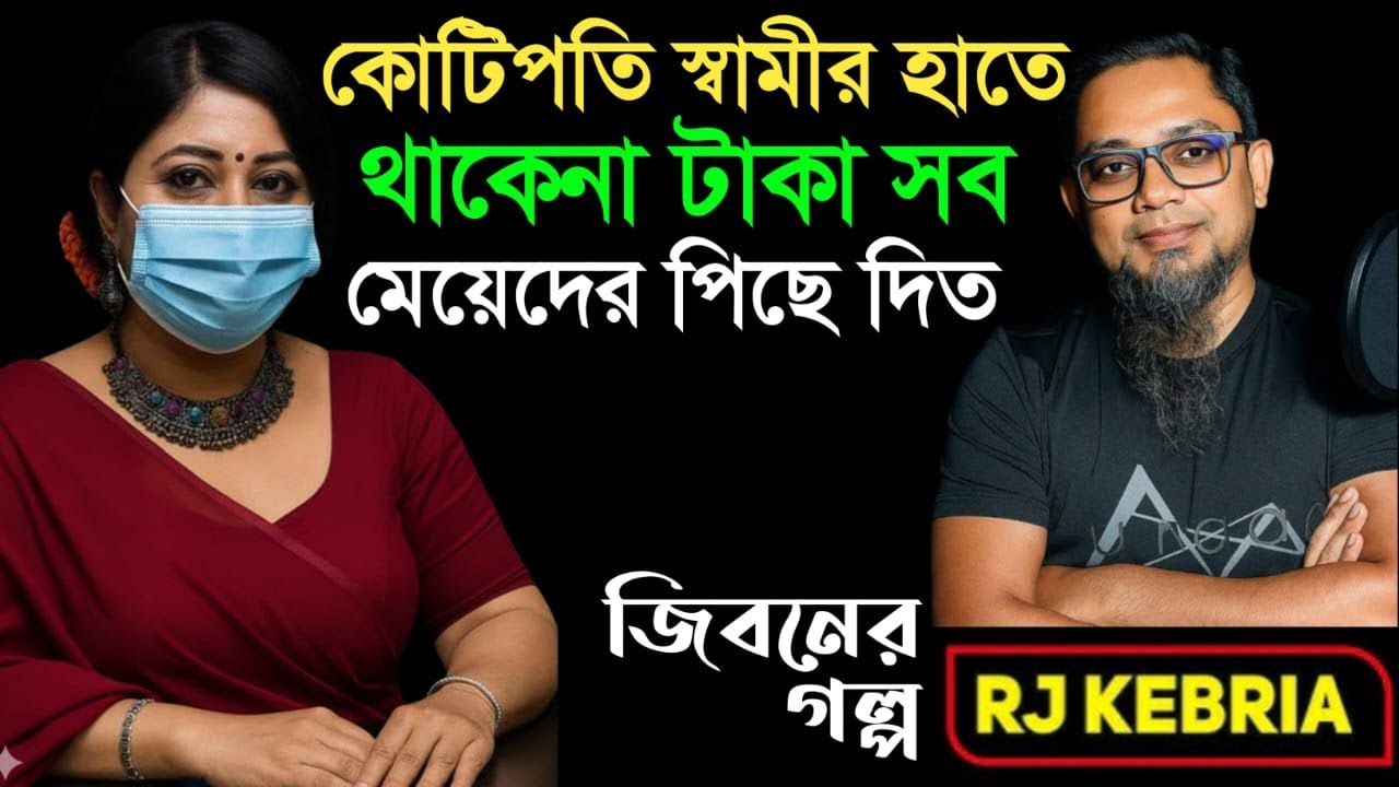 কোটিপতি স্বামী মেয়েদের পিছনে টাকা উড়াতো| Jiboner Golpo | Hello 8920 | RJ Kebriya