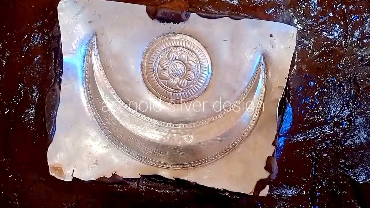 How to make moon// How to make chand// चांद// चांद बनाए// silver chand design//God work//silver moon
