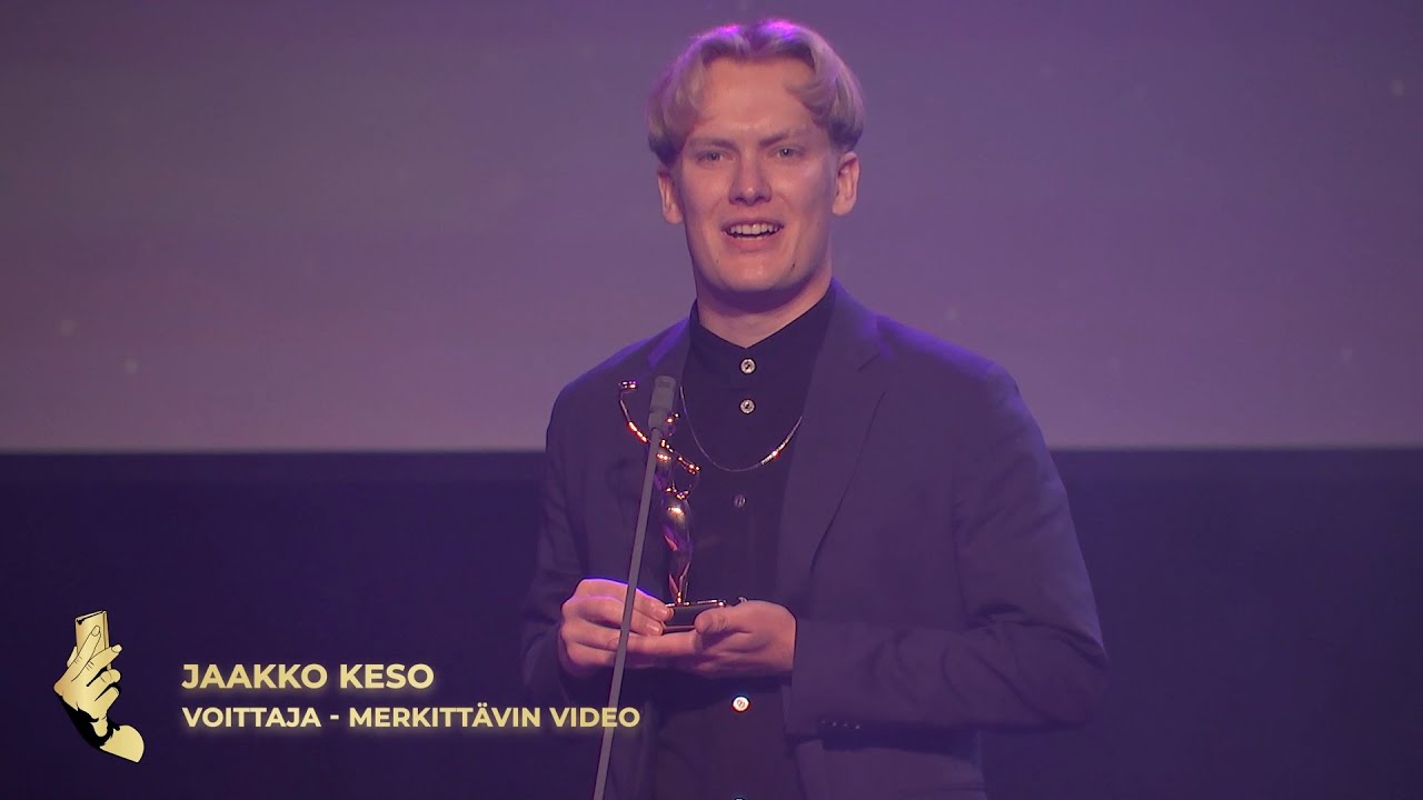 Jaakko Keso voittaa MERKITTÄVIN VIDEO -palkinnon | Creator Awards Finland 2020