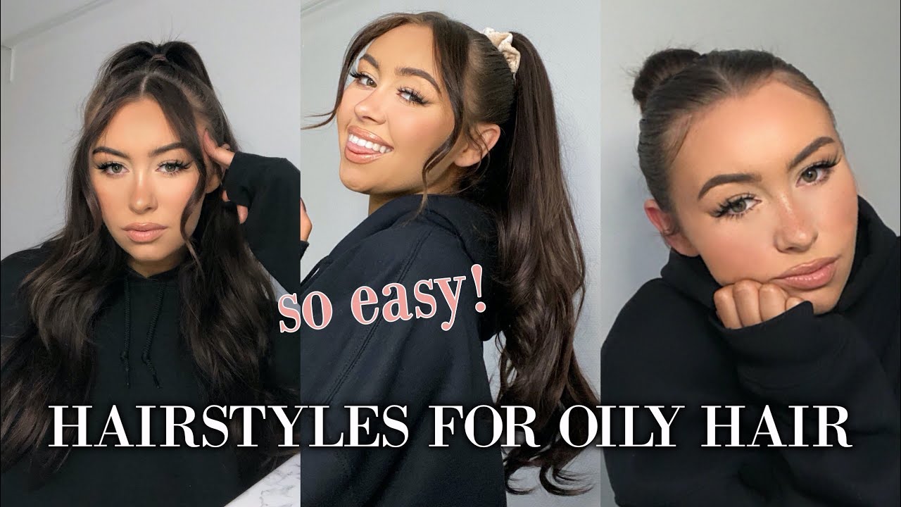 3 EASY HAIRSTYLES FÜR FETTIGE HAARE - Tutorial l PaulinaMary