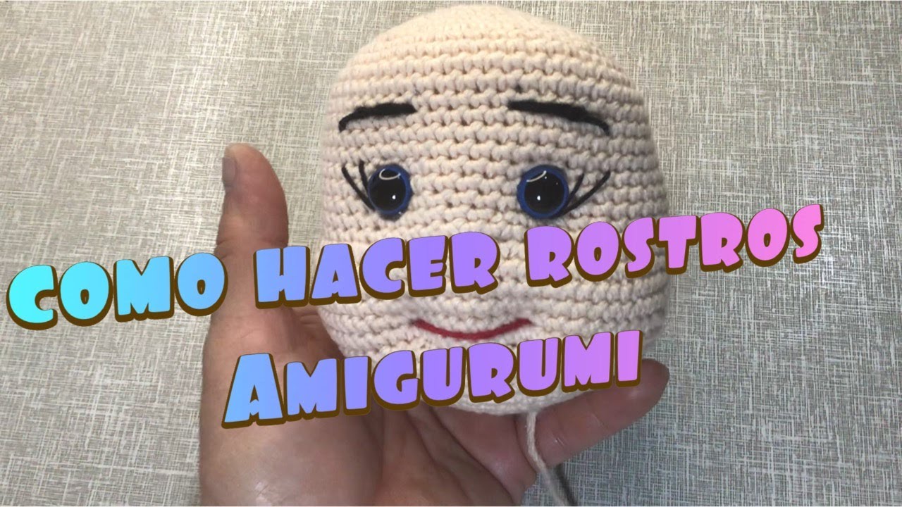 TUTORIAL| Cómo hacer un rostro amigurumi fácil  (ENG SUBS🇺🇸)