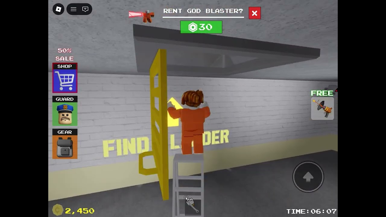 Barry’s prison run -Roblox  #roblox#prisonrunobby 