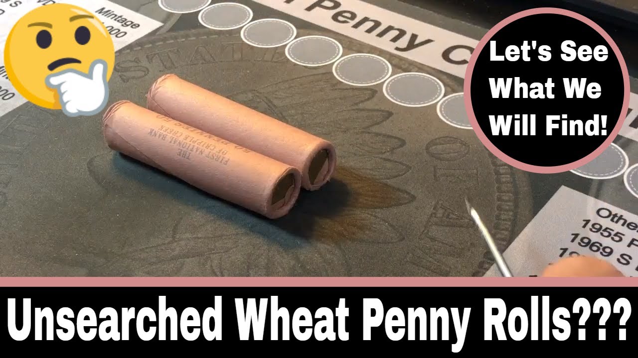 Unsearched Wheat Penny Rolls From eBay!