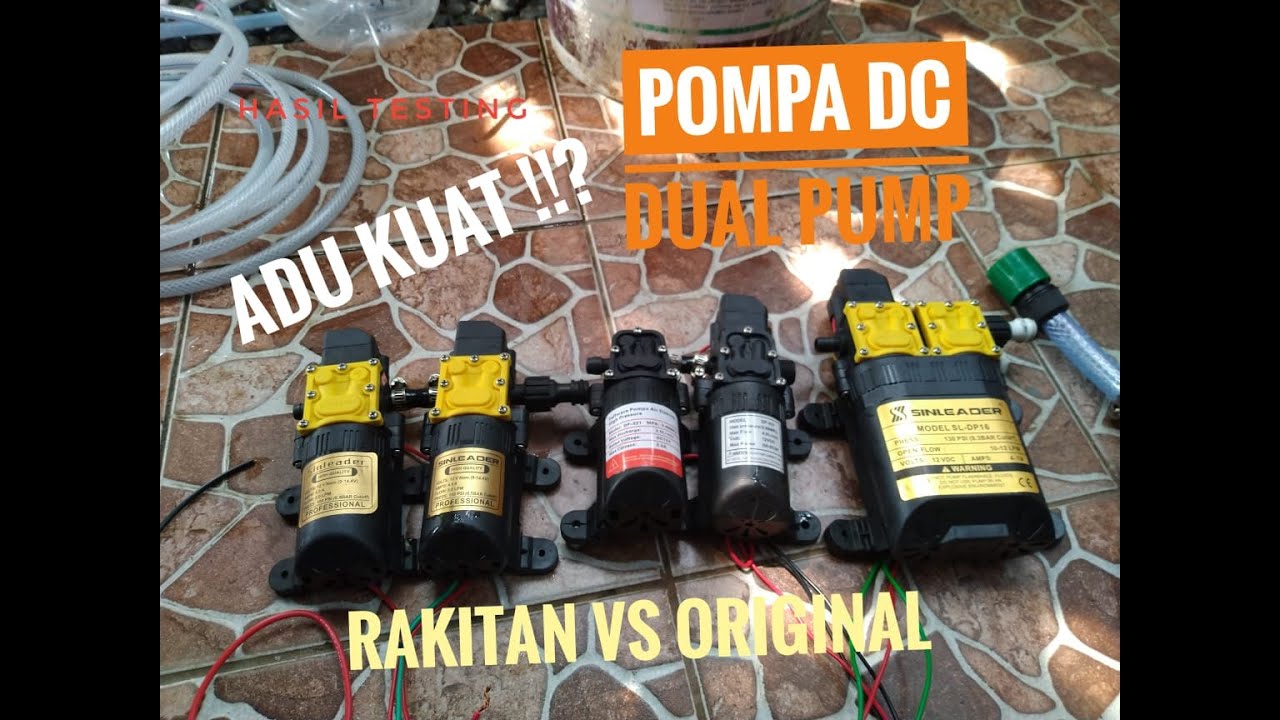 Adu Kuat Dual Pump Rakitan VS Original Testing dan Review